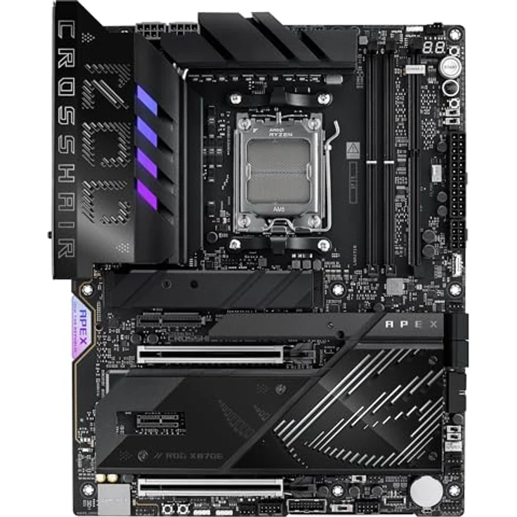ASUS ROG Crosshair X870E APEX Gaming Mainboard AMD AM5, ATX, PCIe 5.0, DDR5, WiFi 7, AI Overclocking, Aura Sync – Bild 3