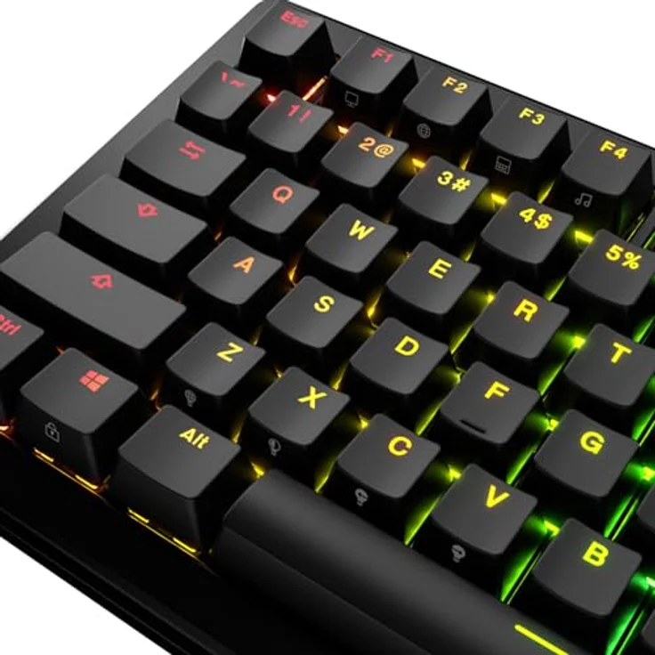 Glorious GPBT Backlit Keycaps, ANSI Layout (US), PBT, Dye-Sub - Schwarz – Bild 6