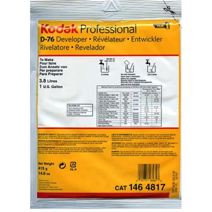 Kodak D-76, Film Entwickler Pulver 3.8L für analoge Fotografie