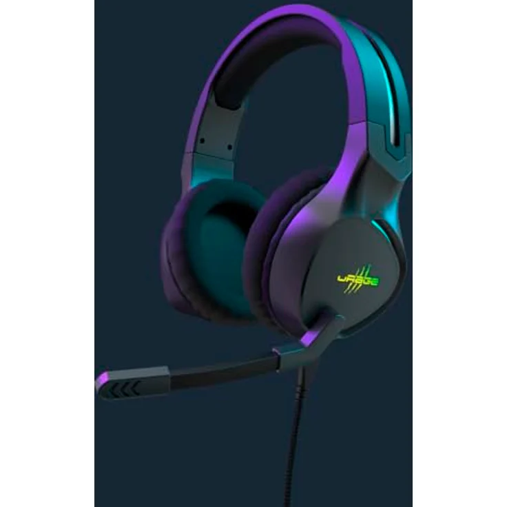 uRage Gaming Headset „SoundZ 710 7.1 V2“ (Headset für PC und PS5 optimiert, DTS Lizenz, 7.1 Virtual Surround Sound, LED Beleuchtung, Plug & Play, Over Ear Kopfhörer) schwarz – Bild 3