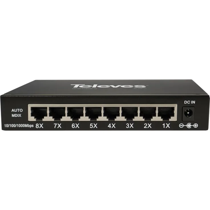 Televes SWUM-1000-8 Ethernet Switch, Netzwerk Switch L2