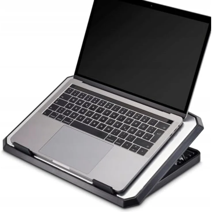 Hama Laptop-Kühler Aluminium, neigbar, leise, 2 Lüfter, bis 40 cm (15,6), SW – Bild 8