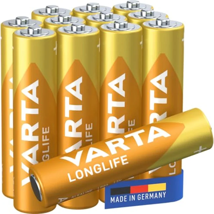 Varta Longlife AAA CUBE12, Alkaline Batterie 12er Pack mit 10 Jahren Lagerfähigkeit – Bild 2