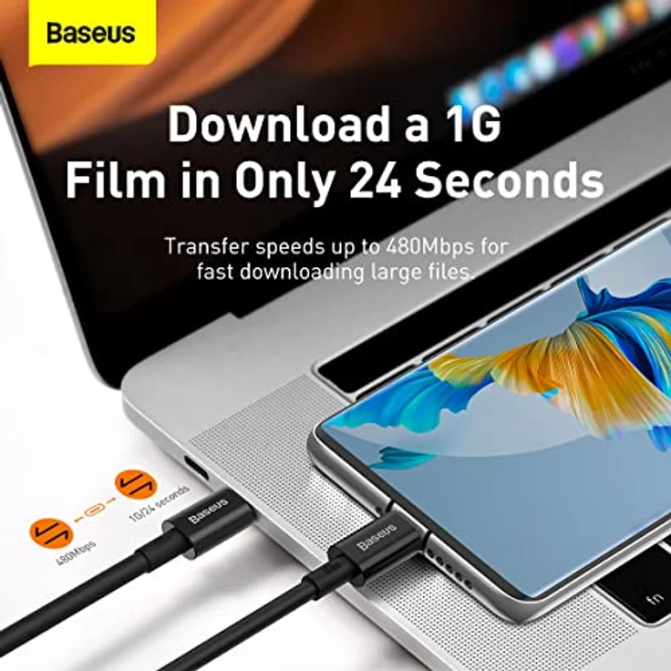 Baseus Superior Series Connection Cable USB-C to USB-C PD 100W 1m – Bild 2