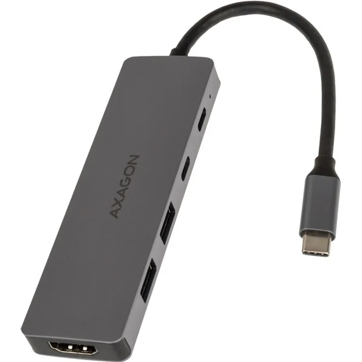AXAGON HMC-5H60 5-in-1-Hub - USB-Hub mit 3x USB-A, HDMI, Power Delivery