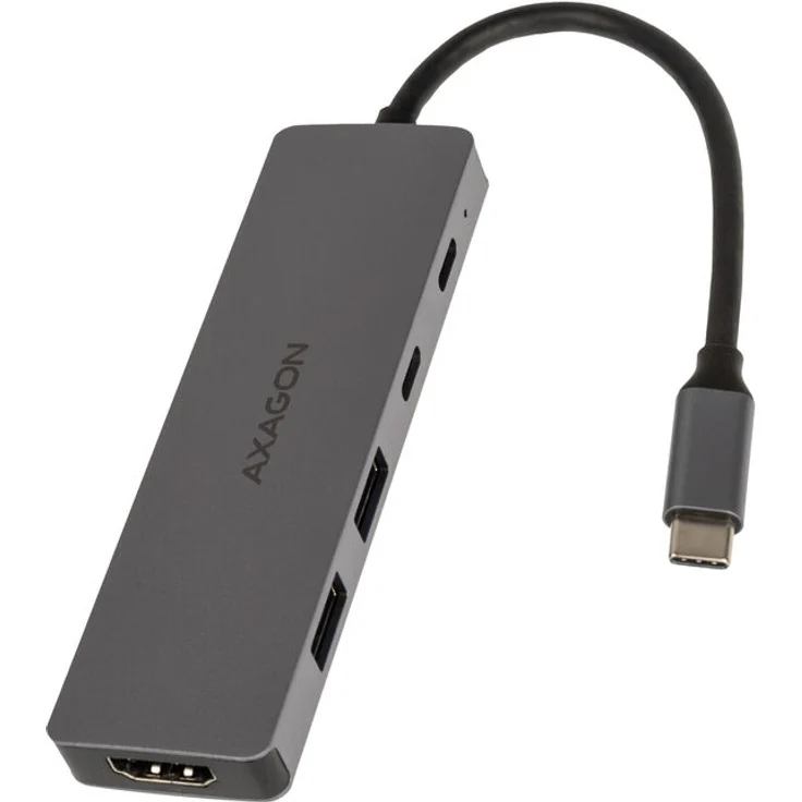 AXAGON HMC-5H60 5-in-1-Hub - USB-Hub mit 3x USB-A, HDMI, Power Delivery