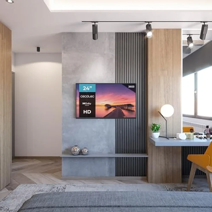 Cecotec TV 0 Series 0024, 24 Zoll Fernseher mit HD Auflösung, Dolby-System, Fernbedienung, HDMI/USB-Anschluss, DVB-T/T2/C/S/S/S2-Decoders – Bild 2