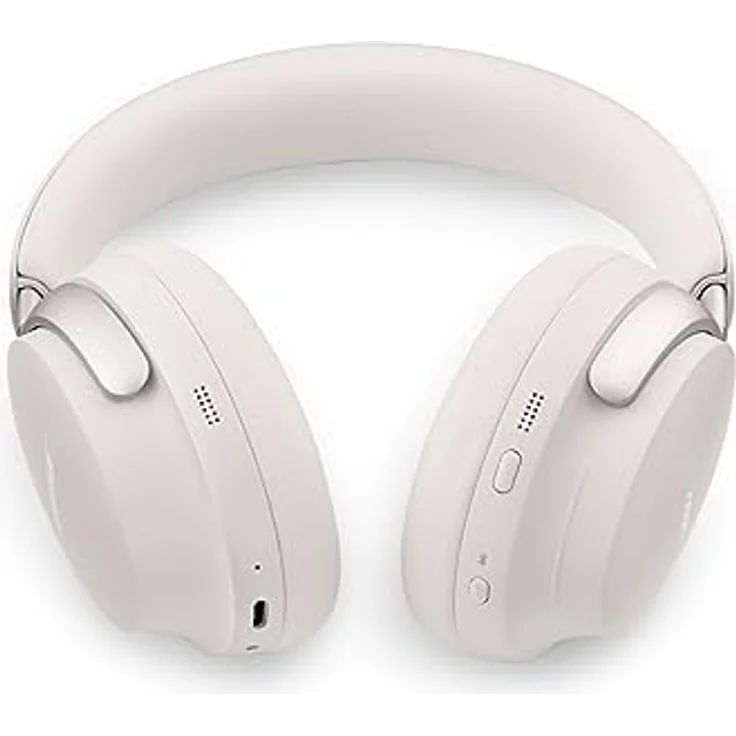 Bose QuietComfort Ultra Kabellose Kopfhörer mit Noise-Cancelling für räumlichen Klang, Over-Ear-Kopfhörer mit Mikrofon, Bis zu 24 Stunden Akkulaufzeit, Kopfhörer mit Raumklang, Weiß – Bild 4