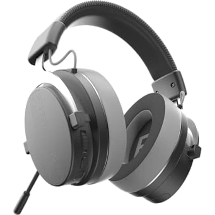 Dark Project DPO Vexo Wless Grey, Gaming Headset mit kabelgebundener und kabelloser Nutzung, 50-mm-Treibern, lange Akkulaufzeit von 22 Stunden, grau – Bild 5