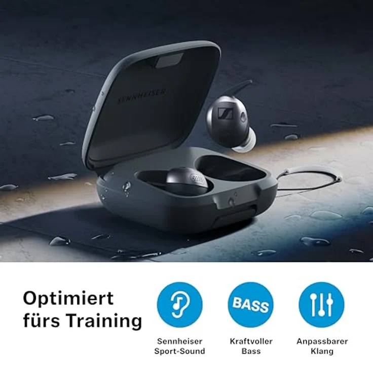 SENNHEISER Momentum Sport, In-ear Kopfhörer Bluetooth Black – Bild 6
