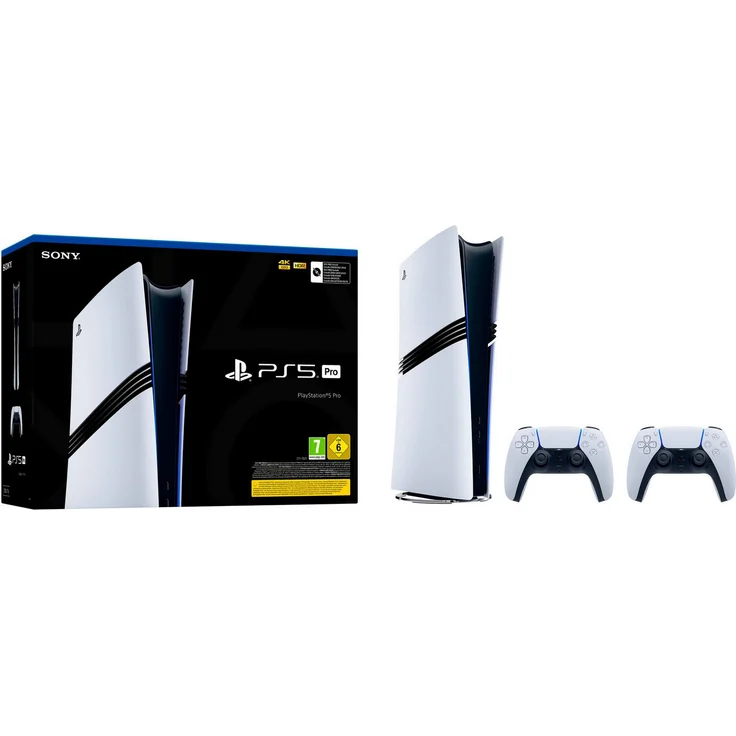 PlayStation 5 Pro Konsole, inkl. zweitem DualSense Wireless-Controller, 2TB, 4K Gaming mit Raytracing