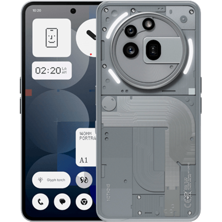 Nothing Phone (3a) Pro – 256GB, 12GB RAM, 5G, 1080x2392 Display, starke Kamera, Bluetooth 5.4, IPX4, stilvolles Grau