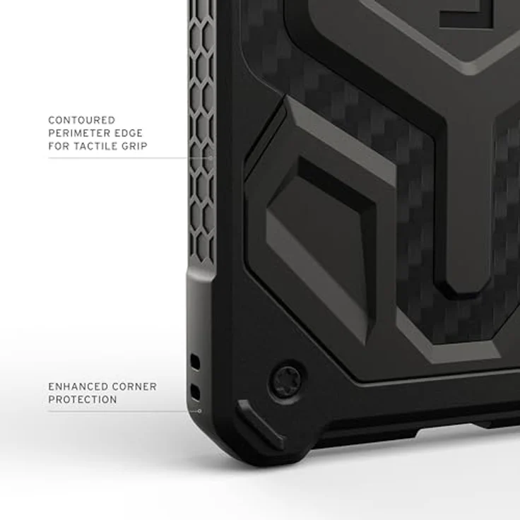 URBAN ARMOR GEAR Monarch Pro Case für Samsung Galaxy S26 Ultra, Carbon Fiber, 6m Fallschutz, Wireless Charging kompatibel, mit Magnetring – Bild 5