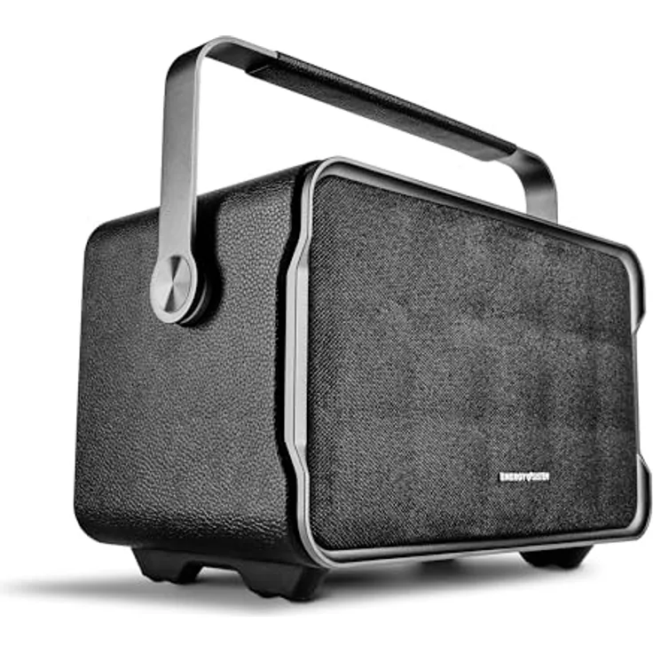 Energy Sistem Classy Bluetooth-Lautsprecher (150 W, 10 Stunden Akkulaufzeit, USB-Player, extra Bass) in Retro-Design