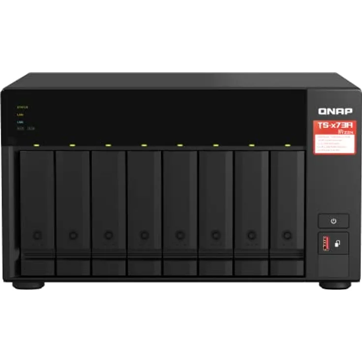 NAS + Switch Bundle QNAP TS-873A + QSW-1105-5T | Upgrade to 2,5GbE Networking, 8-Bay 3,5"/2,5"-inch SATA, AMD Ryzen CPU