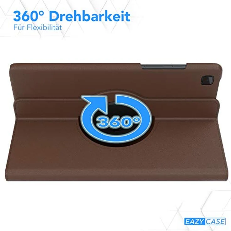 EAZY CASE - Tablet Hülle kompatibel mit Samsung Galaxy Tab A7 - Hülle rundumschutz, stoßfestes Smartcase, Gehäuse Schutzhülle, Tablet Tasche - Braun – Bild 3