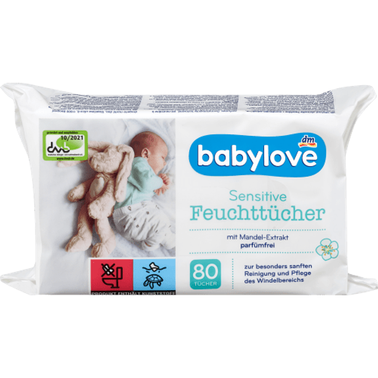 Babylove Feuchttücher Sensitive 4er Pack Babytime Feuchtt