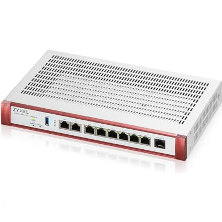 ZYXEL USG FLEX200 H Series, 2 * 2.5G & 6 * 1G, USB Router in Schwarz – Bild 1