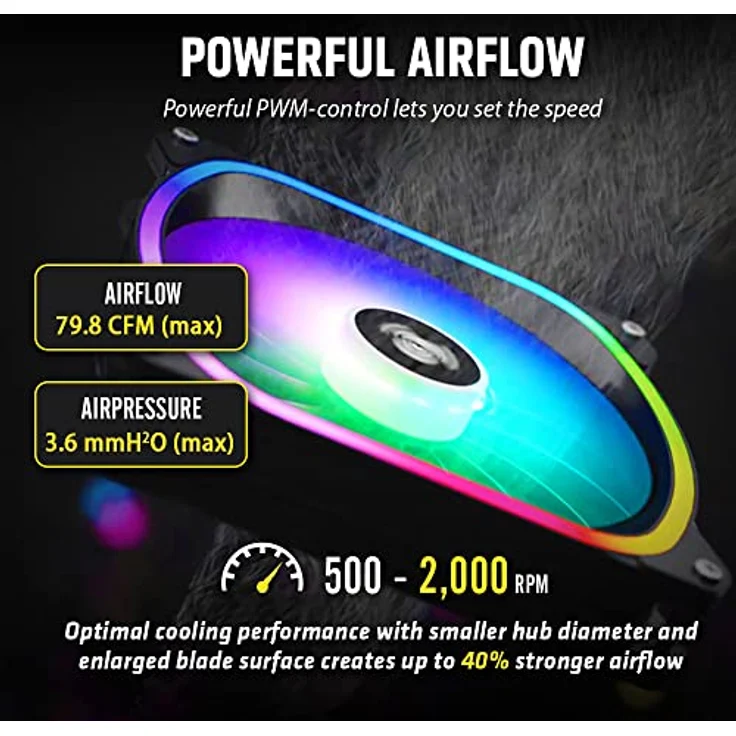 ENERMAX AQUAFUSION ADV ARGB 360mm AIO CPU Wasserkühlung Dual Chamber für Intel LGA1700/AMD AM5 Support 350W+ TDP (3x SquA RGB 120 PWM Lüfter); ELC-AQFA360-SQA, schwarz – Bild 2
