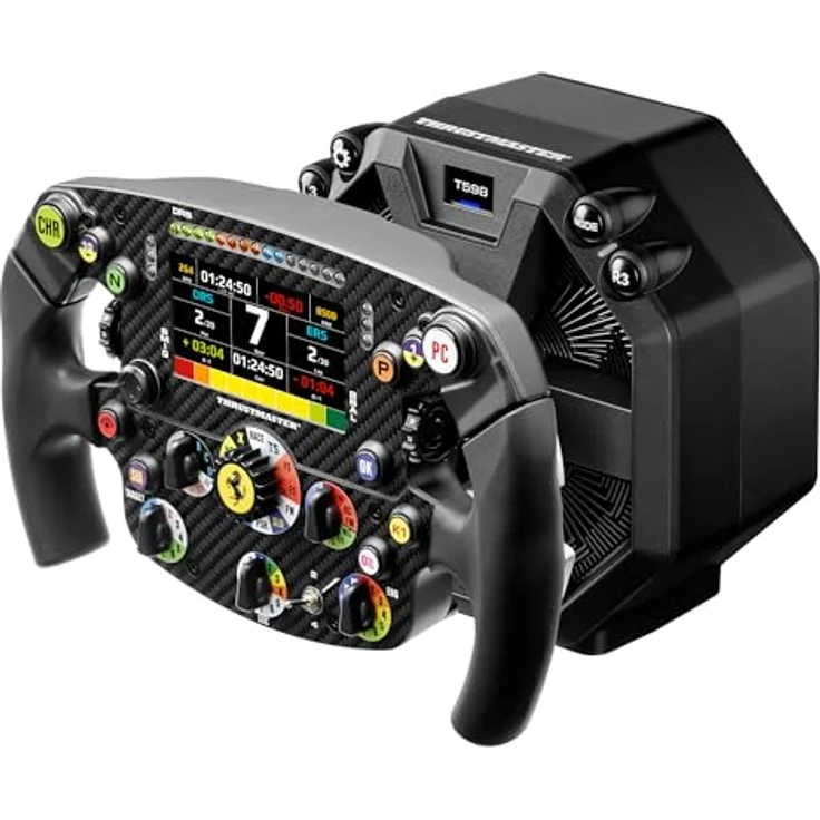 Thrustmaster Formula Wheel Add-On Ferrari SF-25 Edition, Formel-Lenkrad mit Quick-Release, 25 Eingabemöglichkeiten, Carbon-Frontplate, PS5- und PC-kompatibel - schwarz – Bild 9