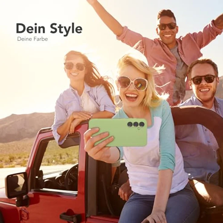 EAZY CASE Silikonhülle für Samsung Galaxy A55, Pastellgrün, stoßfest mit Kameraschutz, dünn und kratzresistent, kompatibel mit kabellosem Laden – Bild 2