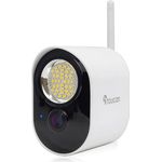 Toucan Security Light Camera with Radar Motion Detection (1920 x 1080 Pixels), Netzwerkkamera, Schwarz, Weiss - Überwachungskamera mit präziser RADAR-Bewegungserkennung und 1200 Lumen Sicherheitsleuchte