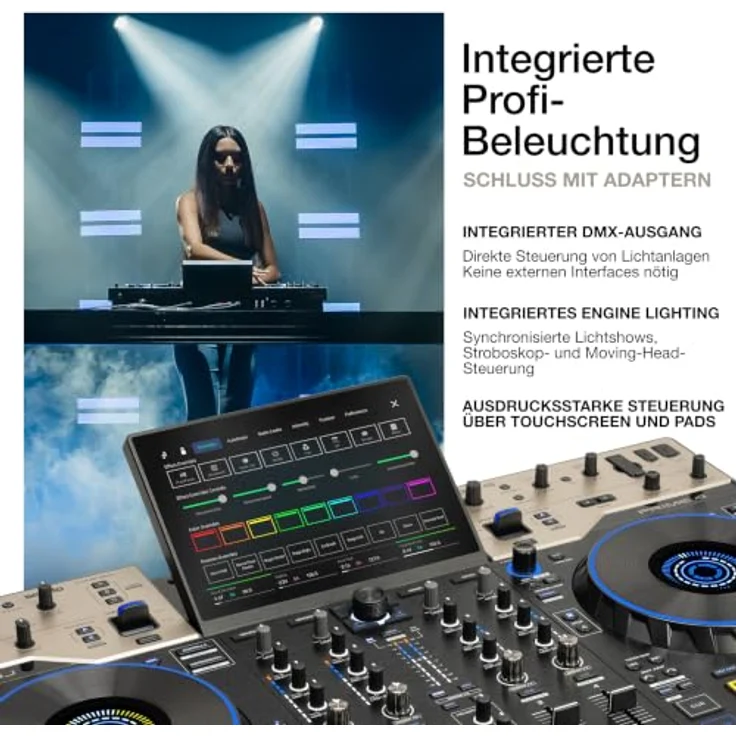 Denon DJ Prime 4 G2, DJ-Controller mit Thon Case Bundle – Bild 5