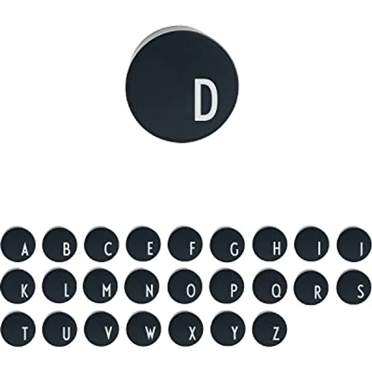 Design Letters MyCharger (A-Z), Persönliches Ladegerät (EU, Type A) | Schnellladung. Sicher und intelligent Laden | Schwarz | Kompatibel mit iPhone Buchstabe