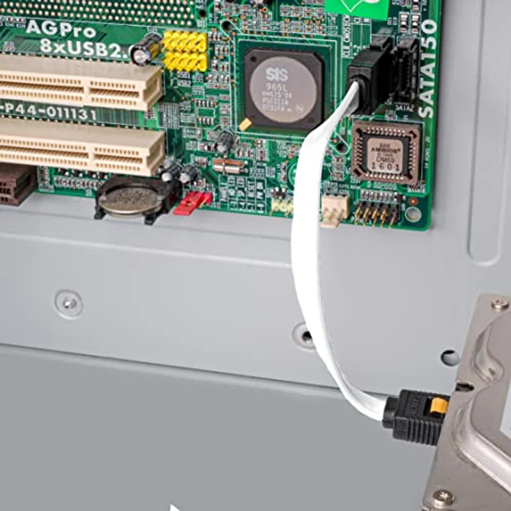 BIGtec BIG1948 1m HDD S-ATA Kabel weiß gerade/gerade Kontakte vergoldet – Bild 6