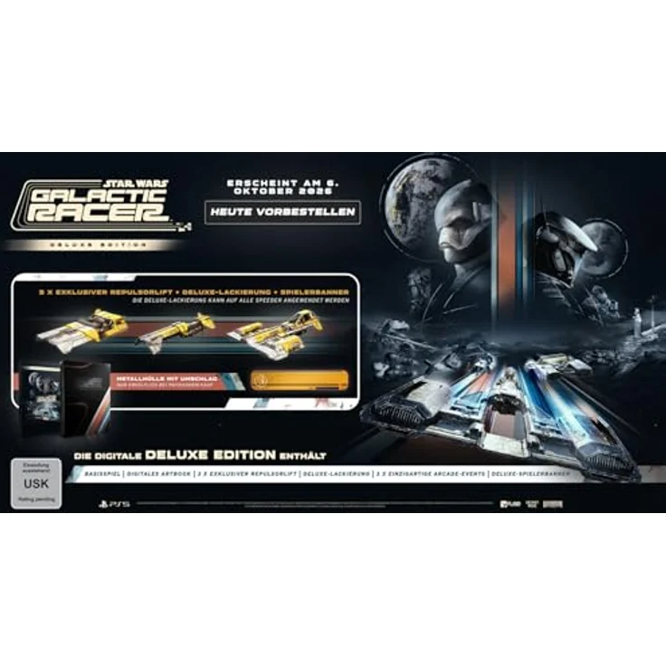 SECRET MODE Star Wars: Galactic Racer - Deluxe Edition, Rennspiel für PlayStation 5 mit 3 exklusiven Arcade-Events und digitalem Artbook – Bild 1