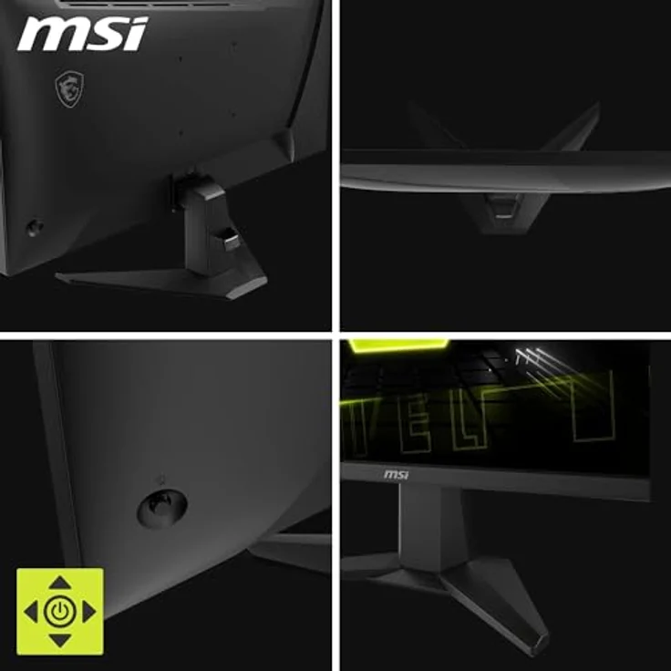 MSI MAG 275QF 68.6 cm WQHD Gaming Monitor - 2560x1440 Rapid IPS Panel, 180Hz / 0.5ms (GtG, Min.), 101% sRGB Farbraum, rahmenloses Design, HDR Ready - DisplayPort 1.4, HDMI 2.0b (WQHD@144Hz) - Schwarz – Bild 5