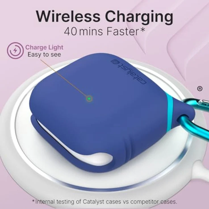 Catalyst Wasserdichtes Case für Apple AirPods, Premium Schutzhülle nach IP-67, stoßfest bis 2 m, Blau – Bild 7