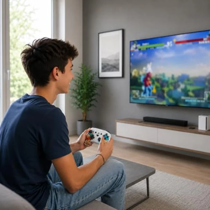Subsonic Goku vs Vegeta, Wireless Controller für Nintendo Switch mit LED-Beleuchtung, programmierbaren Tasten und Bewegungssensoren – Bild 2