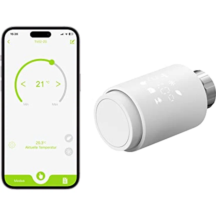 Rollei 45001 Heizkörperthermostat, weiß (Erweiterung) – Bild 1