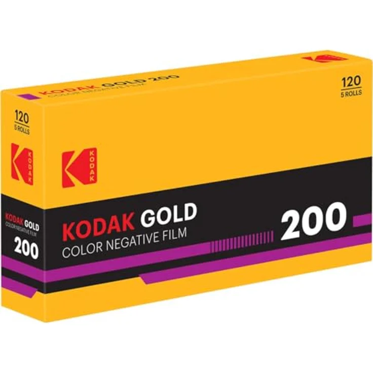 KODAK Eastman Gold 200 120-format, Farbnegativfilm mit 5 Rollen, ISO 200, feines Korn und lebendige Farbsättigung – Bild 2