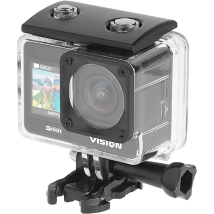 Kruger&Matz Vision P400, 4K Sportkamera mit 60 FPS, 2" Display, 170° Weitwinkel, Wi-Fi, Mikrofon, wasserdichtes Gehäuse, 4GB RAM – Bild 1