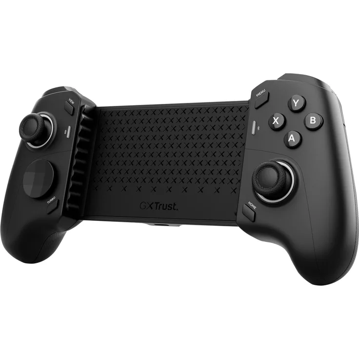 Trust GXT 737, Kabelloser Mobile Gaming Controller für iOS/Android mit Smartphone-Halterung, USB-Ladekabel, schwarz