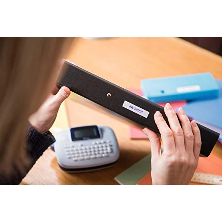 Brother Schriftband M-K231, nicht laminiert, Schwarz auf Weiß, 12 mm breit, 8 m lang – Bild 4