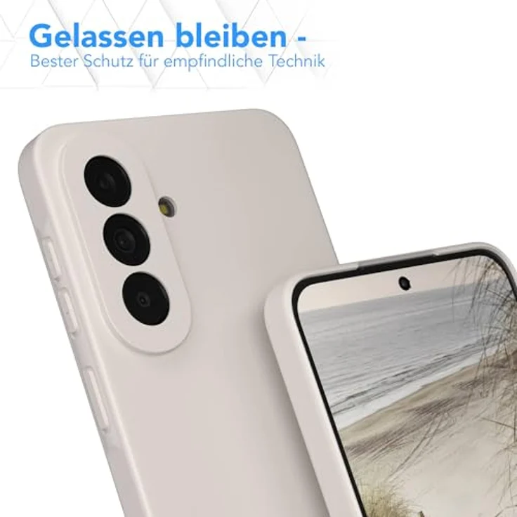 EAZY CASE Silikonhülle für Galaxy A57 - Stoßfeste, dunkle graue TPU-Hülle mit Kameraschutz und elegantem Polarstern-Matt-Finish – Bild 4