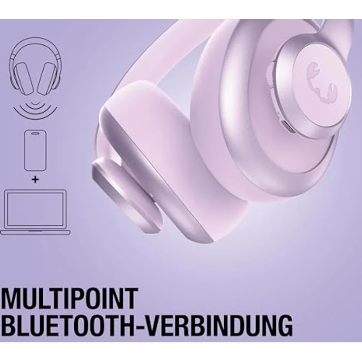 Fresh'N Rebel Clam Ace 2, Kabellose Kopfhörer mit Aktiver Geräuschunterdrückung, 100 h Akkulaufzeit, Dreamy Lilac – Bild 5