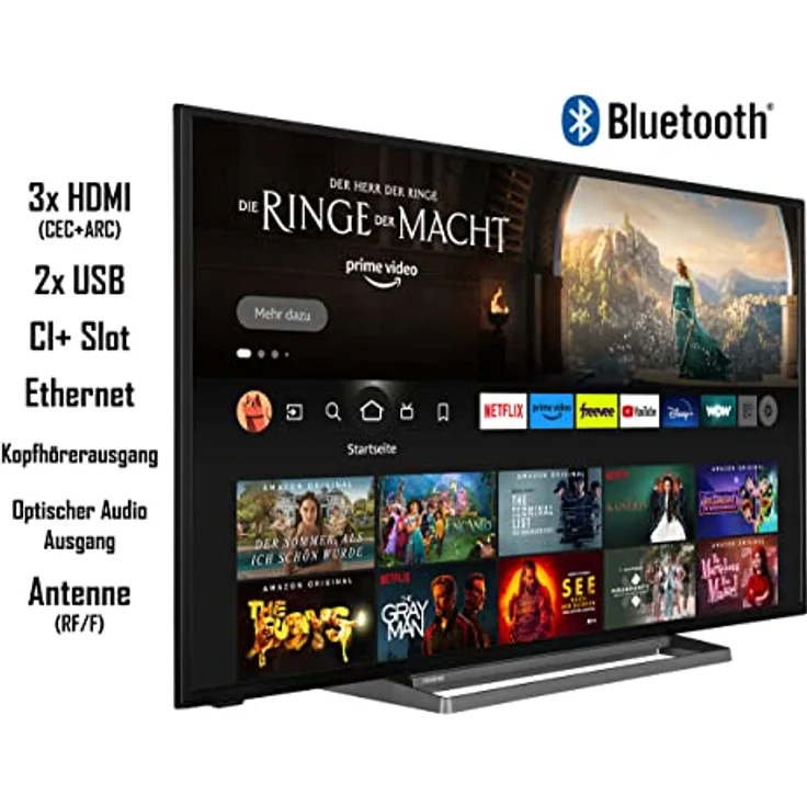 Toshiba 50UF3D63DA 50 Zoll Fernseher/Fire TV (4K Ultra HD, HDR Dolby Vision, Smart TV, Triple-Tuner, Alexa Built-In, Bluetooth, Sound by Onkyo) – Bild 2