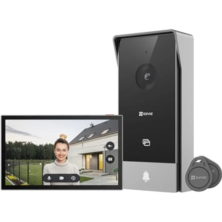 EZVIZ HP5 Video-Gegensprechanlage 17,8 cm (7") Schwarz, Silber - Schlankes Design, umfangreiche Funktionalität, einfache Installation – Bild 2