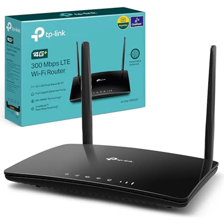 TP-Link AC1200 4G LTE ADV Cat6 Router, ARCHERMR500