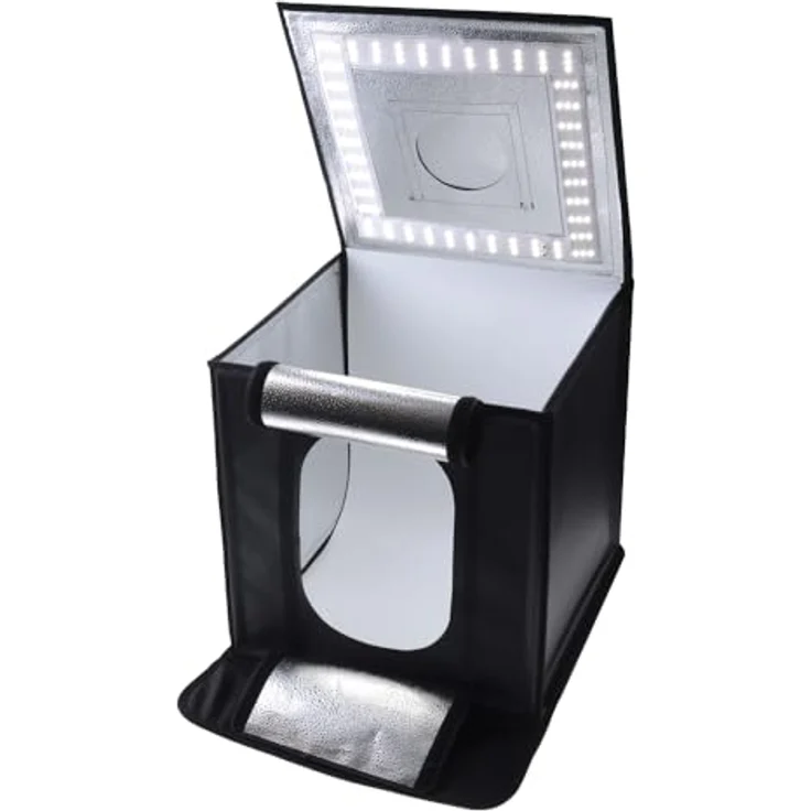 Caruba tragbares Fotostudio LED Bi-Color dimmbar 50x50x50cm, vielseitige Lichtsteuerung für optimale Fotografie – Bild 1
