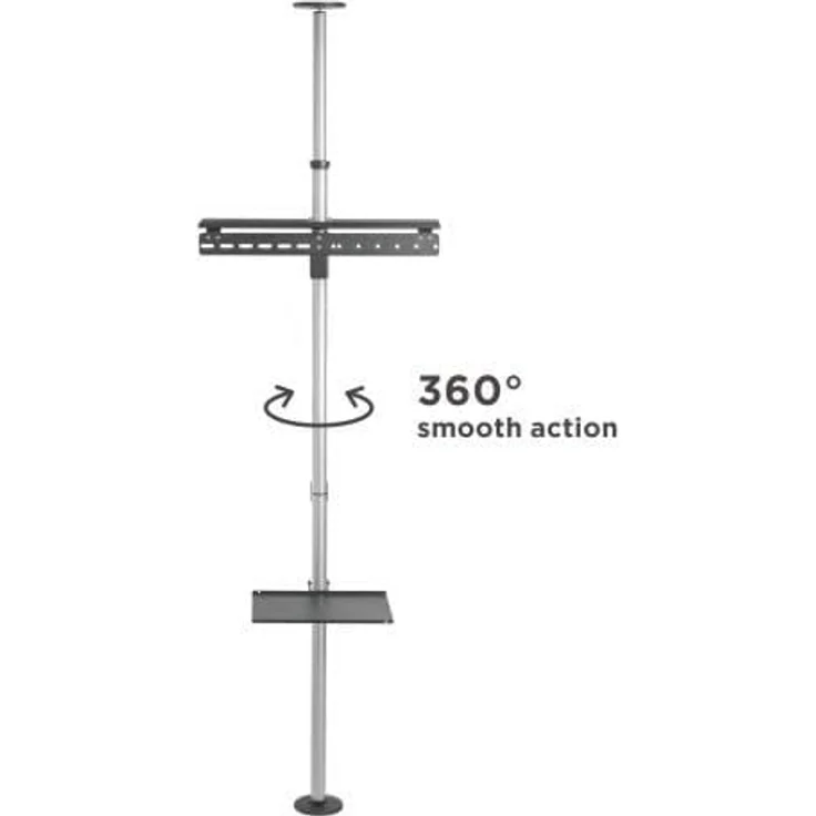 Techly ICA-TR32 - Flachbildschirm-Bodenhalter (Feststehender Flachbildschirm-Bodenständer, Schwarz, Grau, 177,8 cm (70 Zoll), TV, 30 kg, 200 x 200 mm) – Bild 9