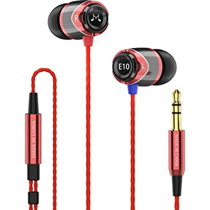 SoundMagic E10 - HiFi In-Ear-Kopfhörer, Schwarz/Rot – Bild 2