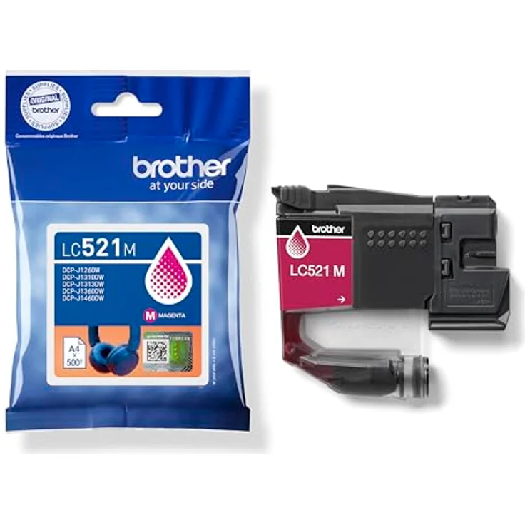 Brother LC-521M Tintenpatrone magenta, geeignet für Tintenstrahl-Technologie, Reichweite bis zu 500 Seiten, 1er-Pack – Bild 3