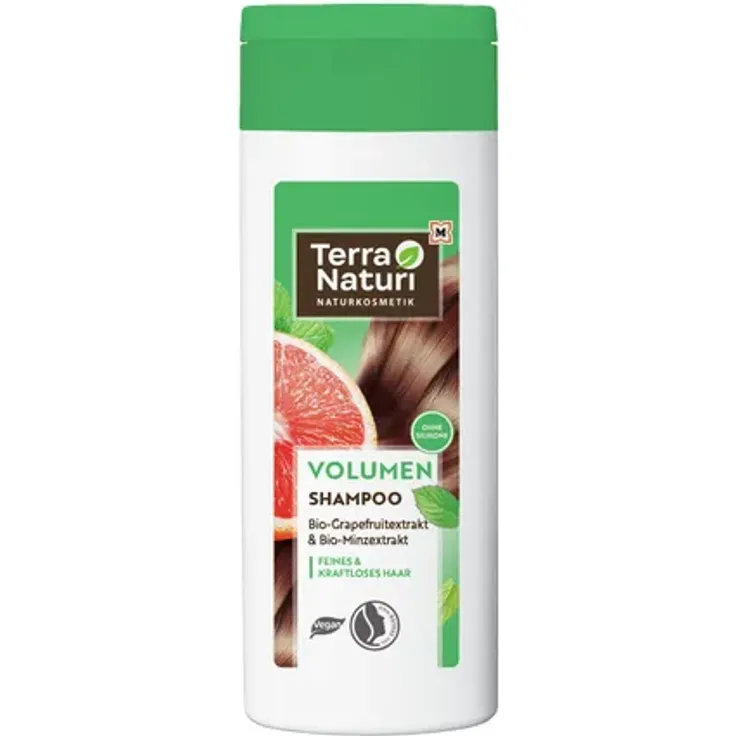 Terra Naturi Volumen Shampoo VOLUMEN Shampoo Bio-Grapefruitextrakt & Bio-Minzextrakt