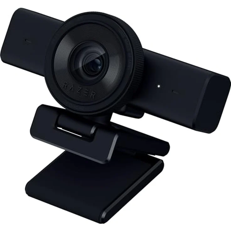 Razer Kiyo V2 X, Full-HD-Webcam 1080p, 60 FPS, Autofokus, Weitwinkel-Objektiv, integriertes Mikrofon, kompatibel mit OBS und Xsplit, Schwarz – Bild 1