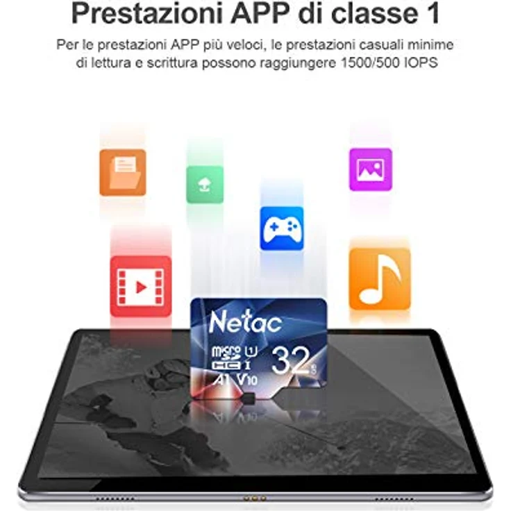 Netac Micro SD Karte 32GB, FAT32, UHS-1, bis zu 90 MB/s, wasserdicht und temperaturbeständig, für Smartphone, Tablet, Kamera und Raspberry Pi – Bild 3